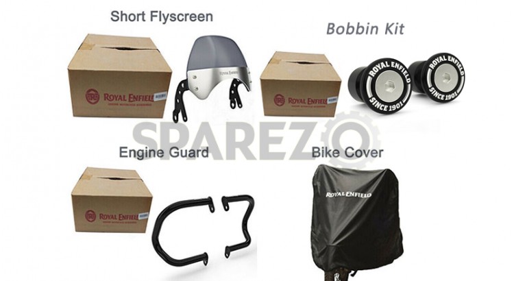Genuine Royal Enfield Interceptor 650 Accessories Accessory 4 Pcs Combo Pack - SPAREZO